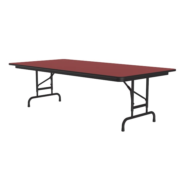 CFA Adjustable HPL Folding Tables 36x96 Red